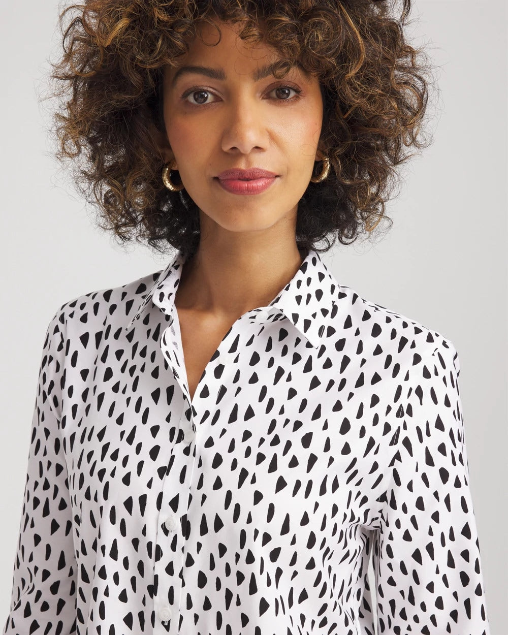 No Iron™ Polka Dot Shirt