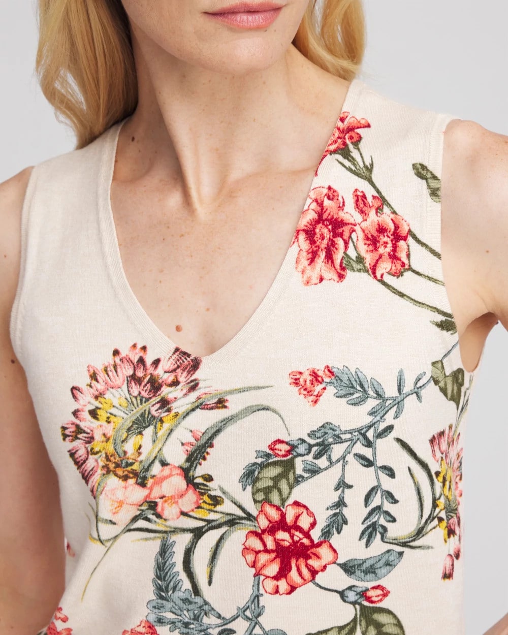 Ella Printed Sweater Tank