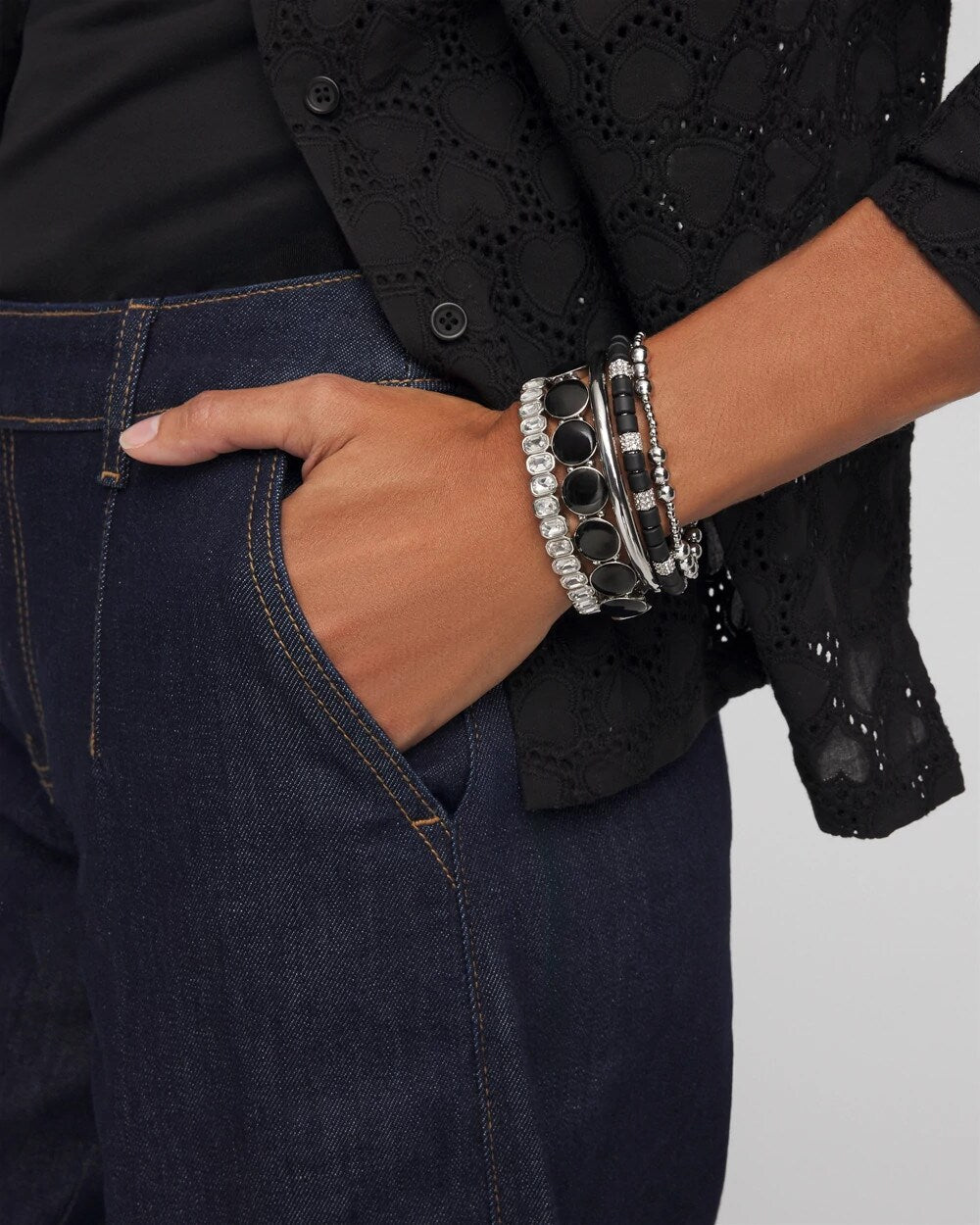 Reversible Round Stretch Bracelet