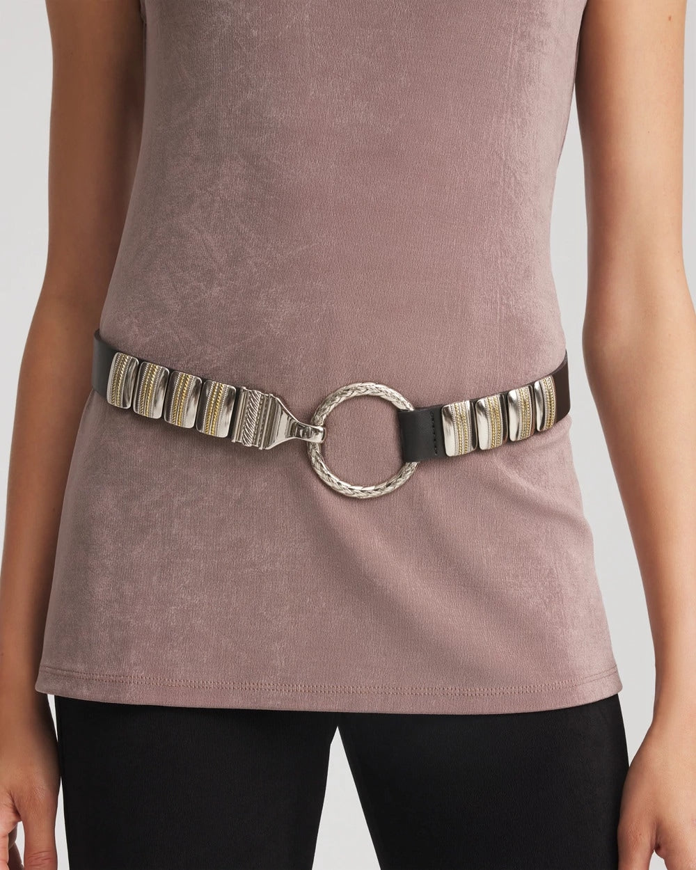 Mixed Metal Clasp Belt