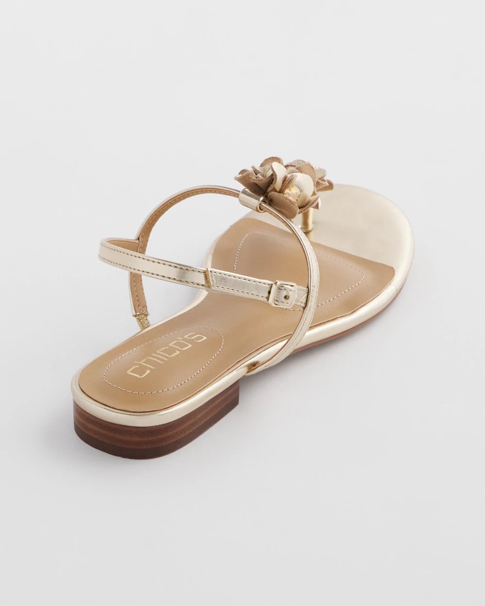Sioux Flower T-Strap Sandals