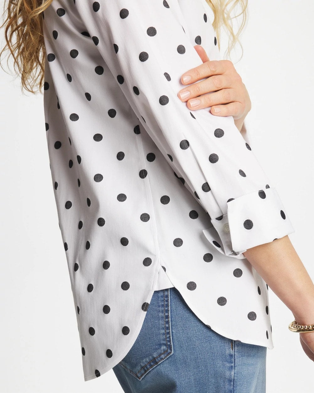 No Iron™ Stretch Perfect Dots Shirt