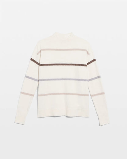 Sequined Stripe Pullover Sweater