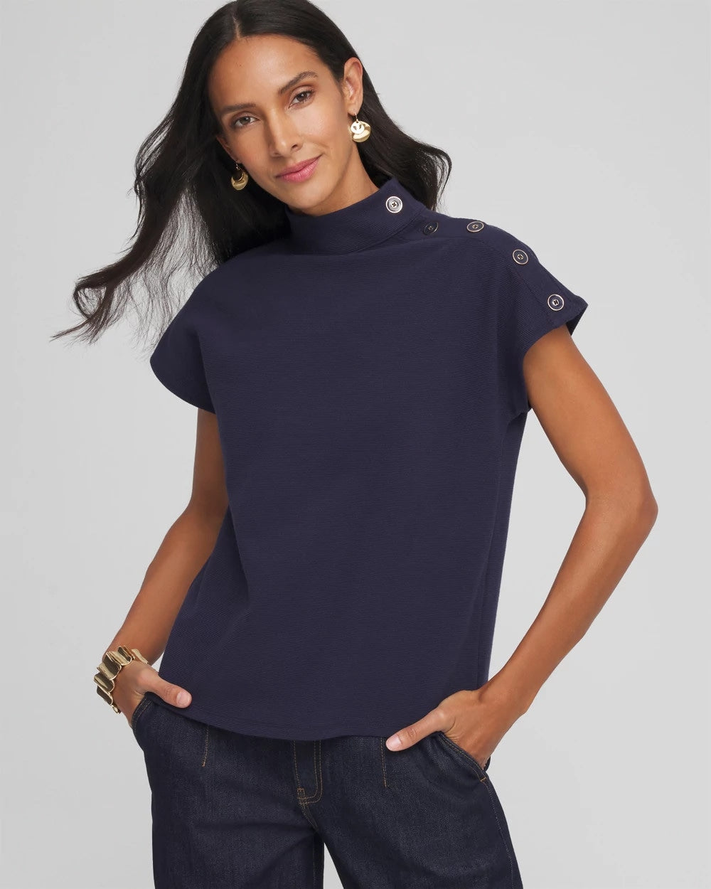 Ottoman Cap Sleeve Tee