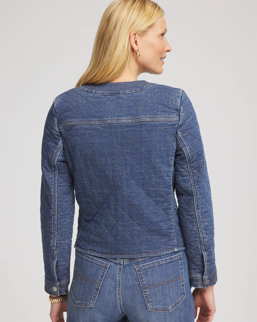 Quilted Denim Jacket