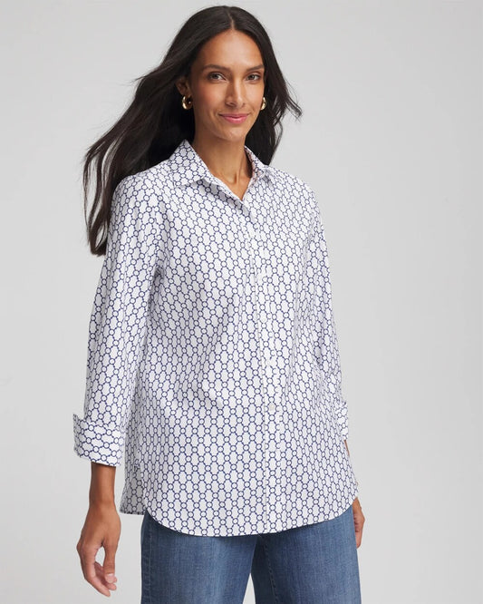No Iron™  Chain Connection Shirt