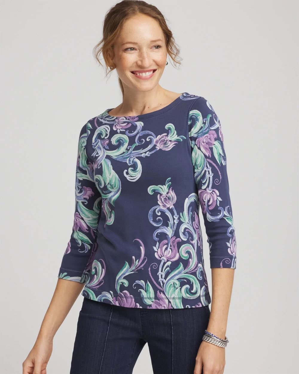 Pima 3/4 Sleeve Tee