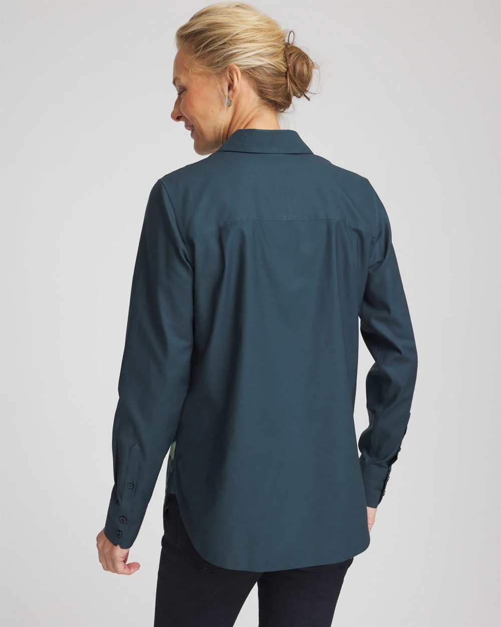 No Iron™ Glacial Flora Sateen Shirt