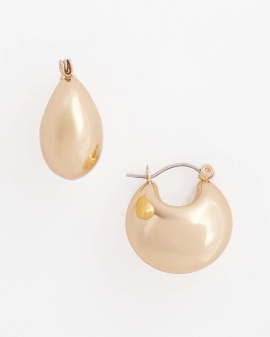 No Droop® Gold-Tone Huggie Hoop Earrings