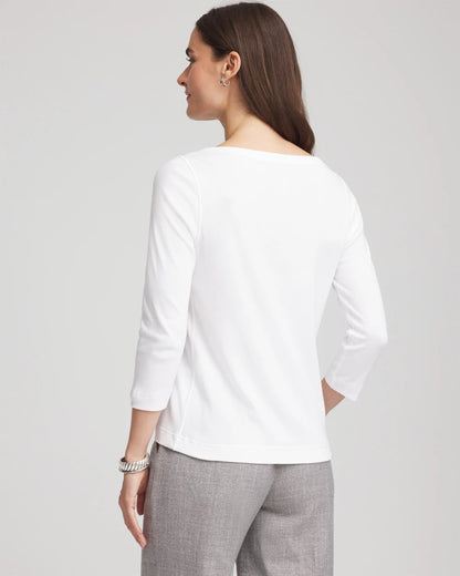 Pima Cotton 3/4 Sleeve Tee