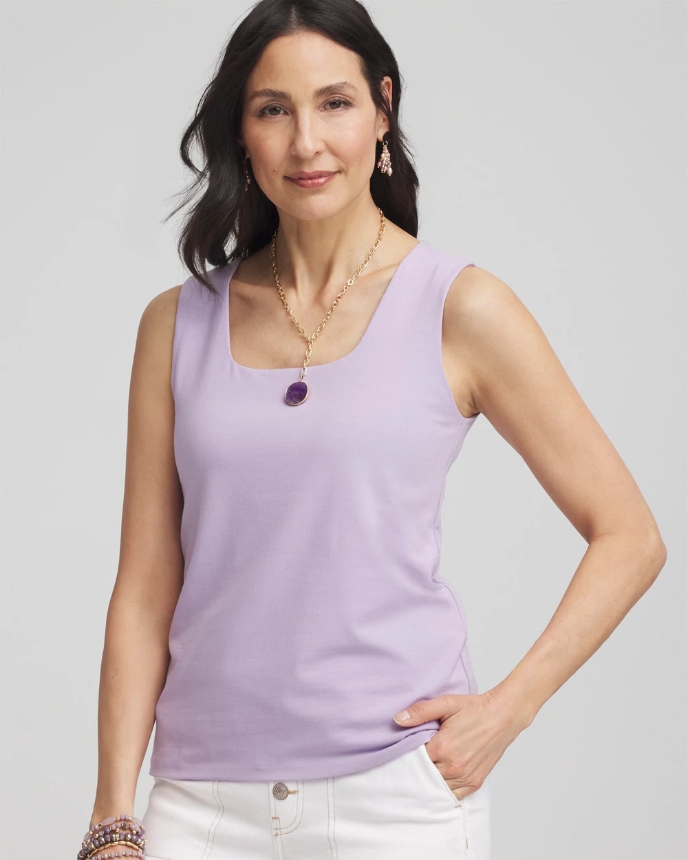 Contour Cotton™ Square Neck Tank