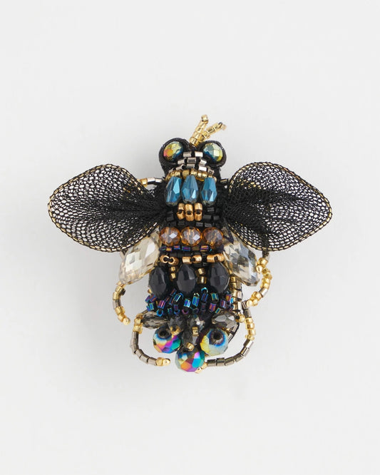 Beaded Bee Brooch