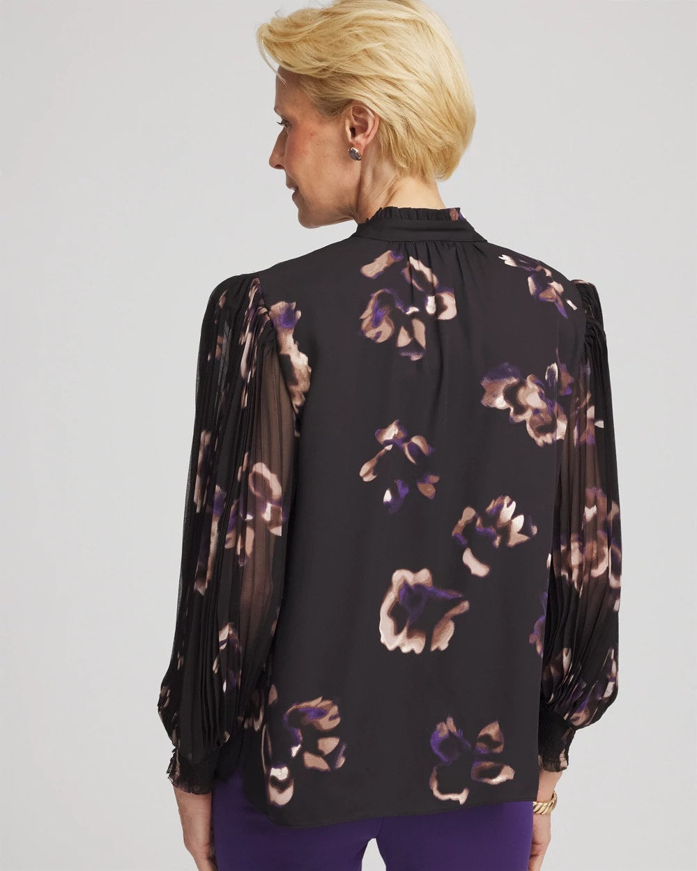 Fjord Flora Opaque Crepe Blouse