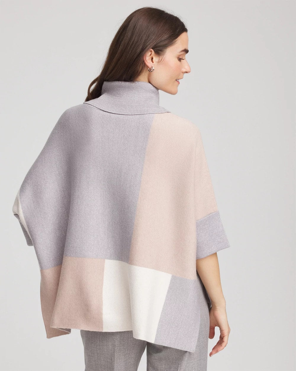 Quilted Chic Cowlneck Poncho
