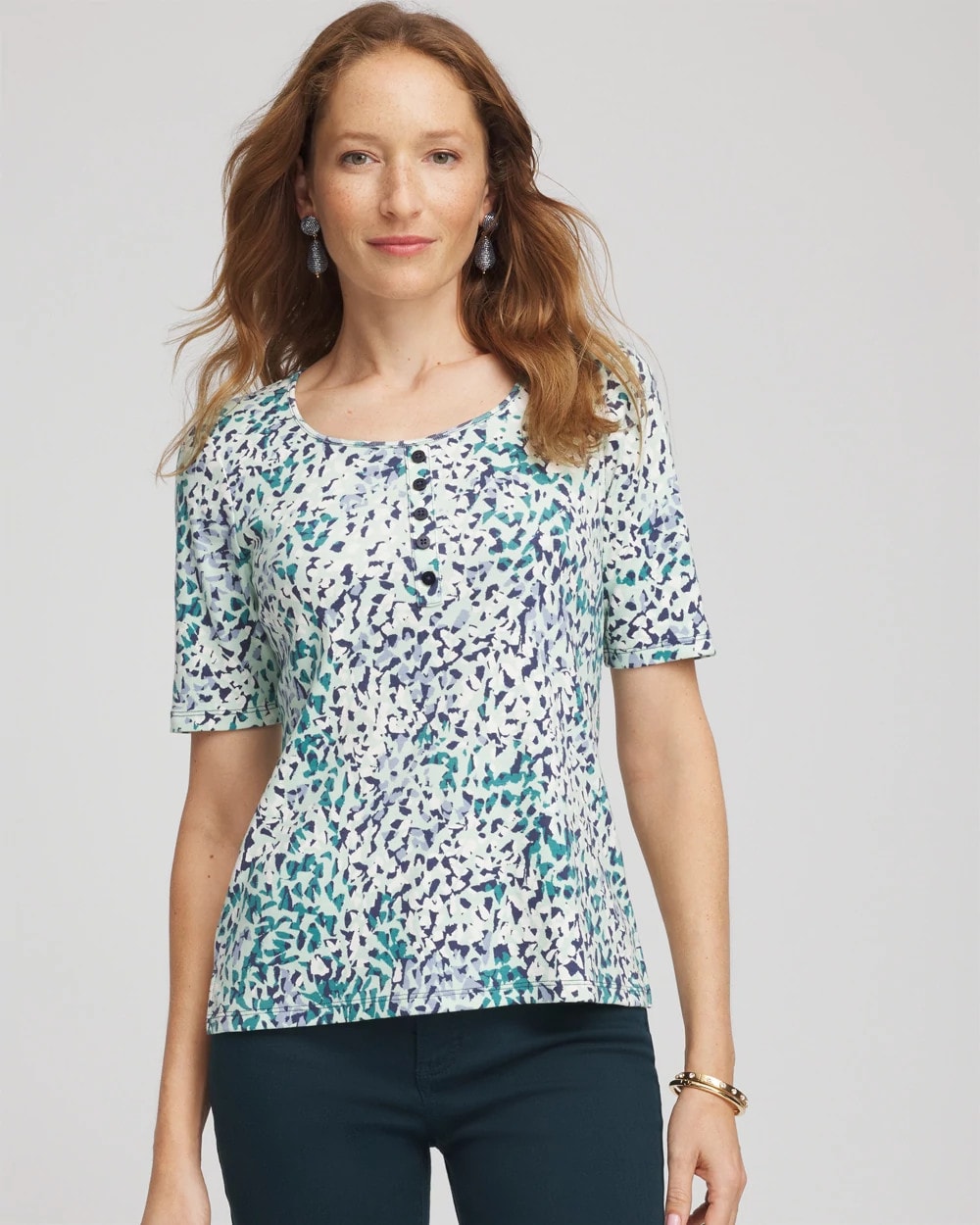 Pima Cotton Henley Tee