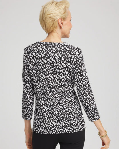 Pima Crewneck Button Tee