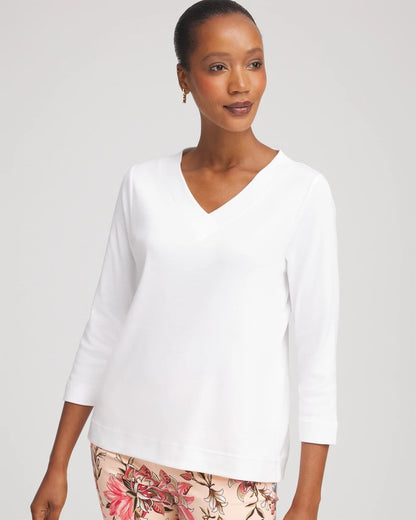Short Pima 3/4 Sleeve Tee