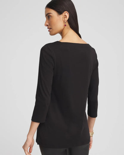 Pima Cotton Square-Neck Tunic