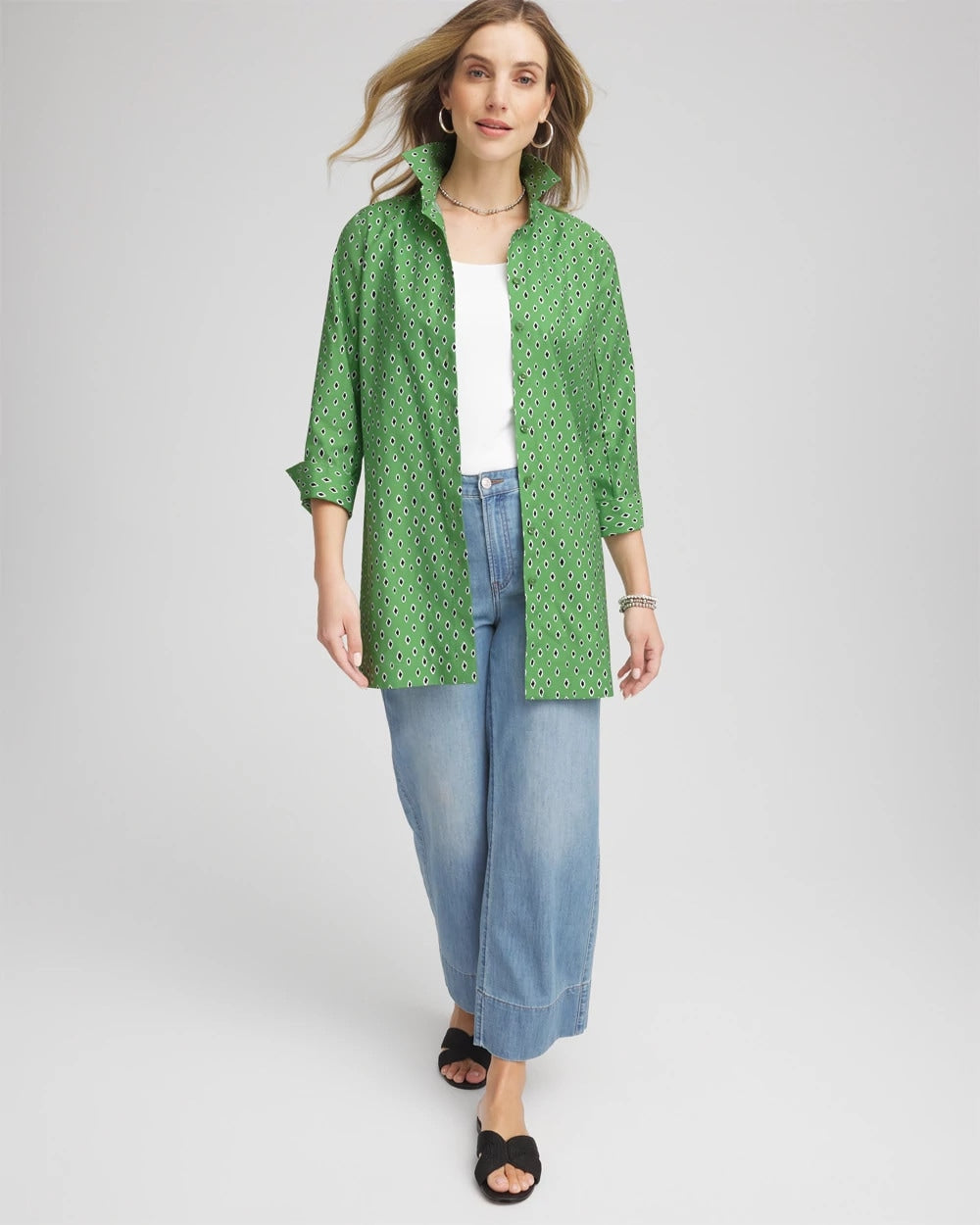 No Iron™ Geo-Print Tunic