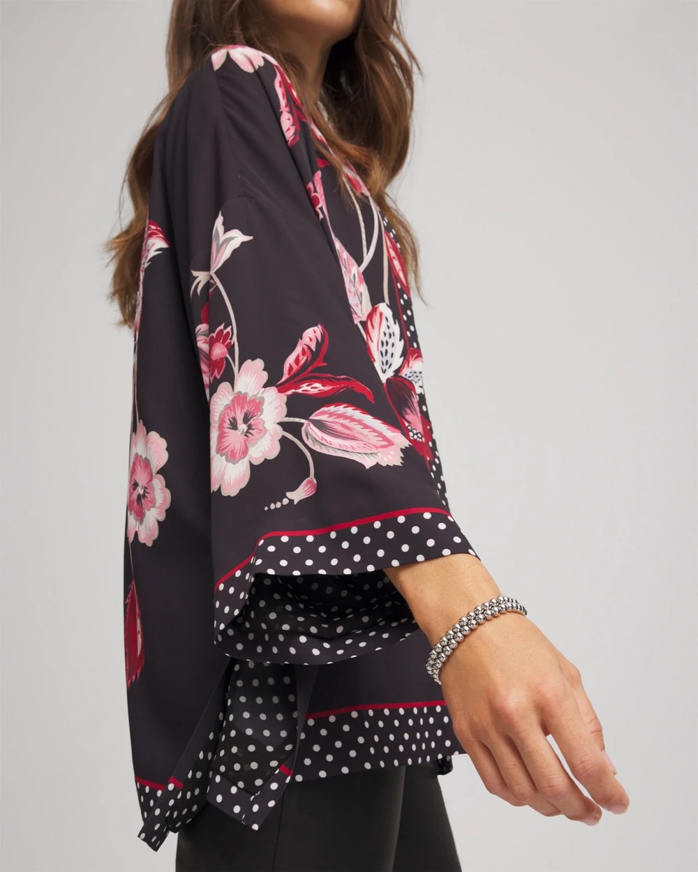 Short Floral Kimono