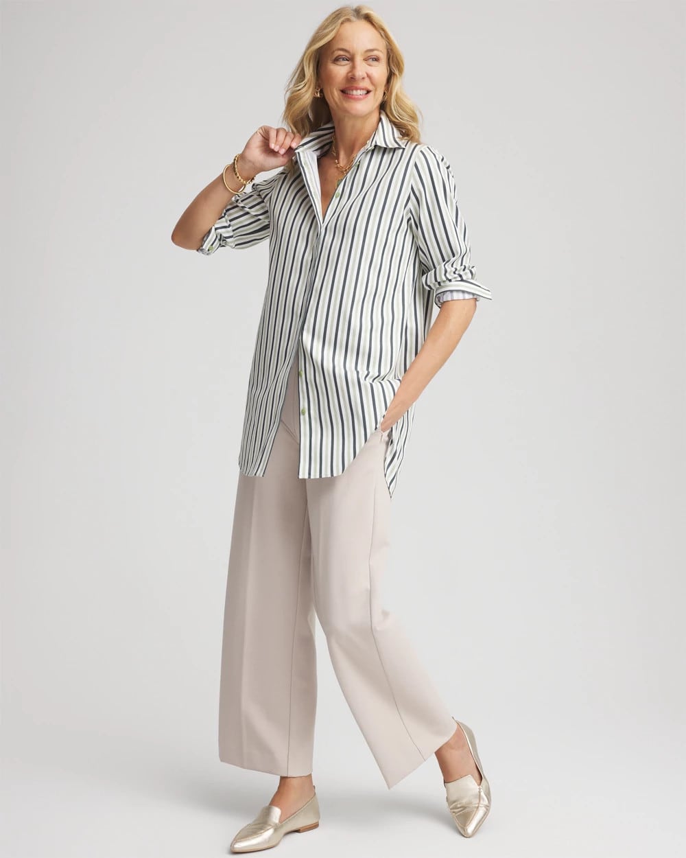 No Iron™ Striped Shirt
