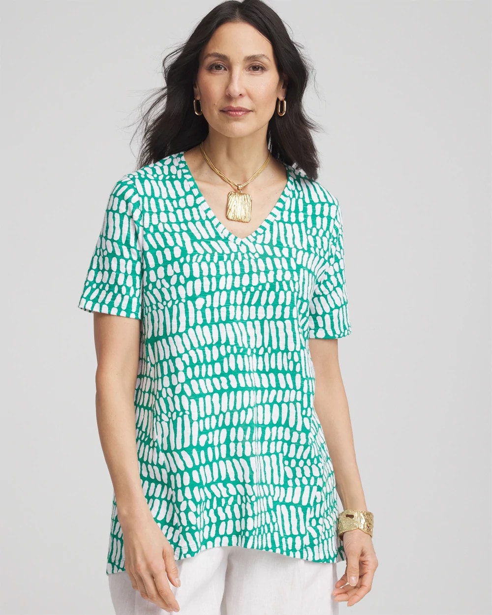 Tropical Short Sleeve Forward-Seam Tee