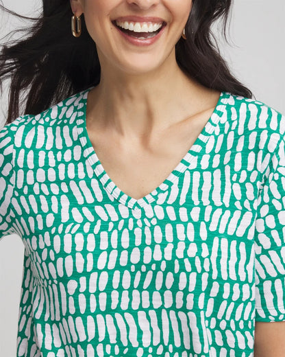 Tropical Short Sleeve Forward-Seam Tee