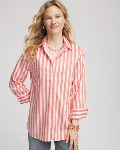 No Iron™ Vacation Stripes Shirt