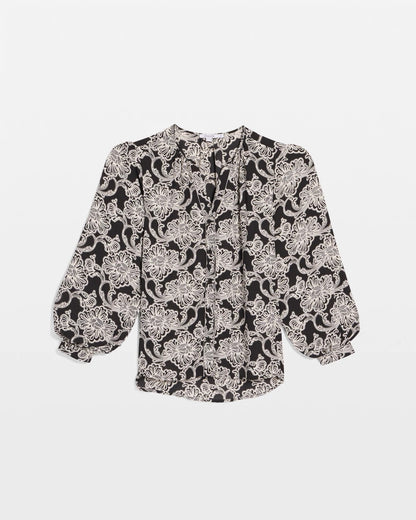 Caviar Bead Georgette Blouse