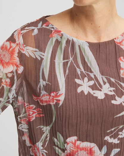 Textured Banded-Hem Top