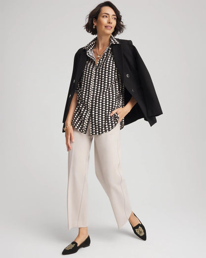 No Iron™ Printed Sateen Shirt