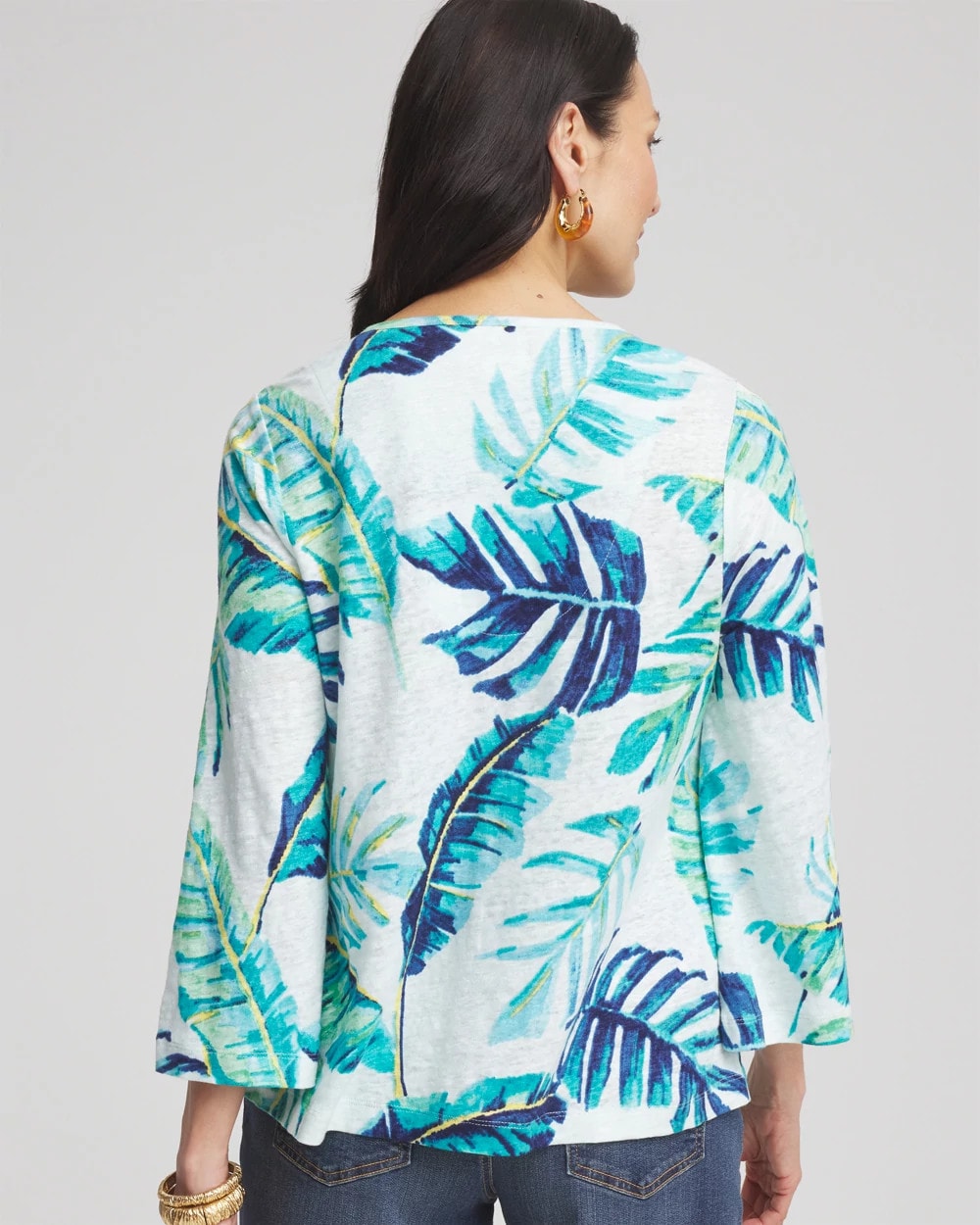 Tie-Front Forward Seam Top