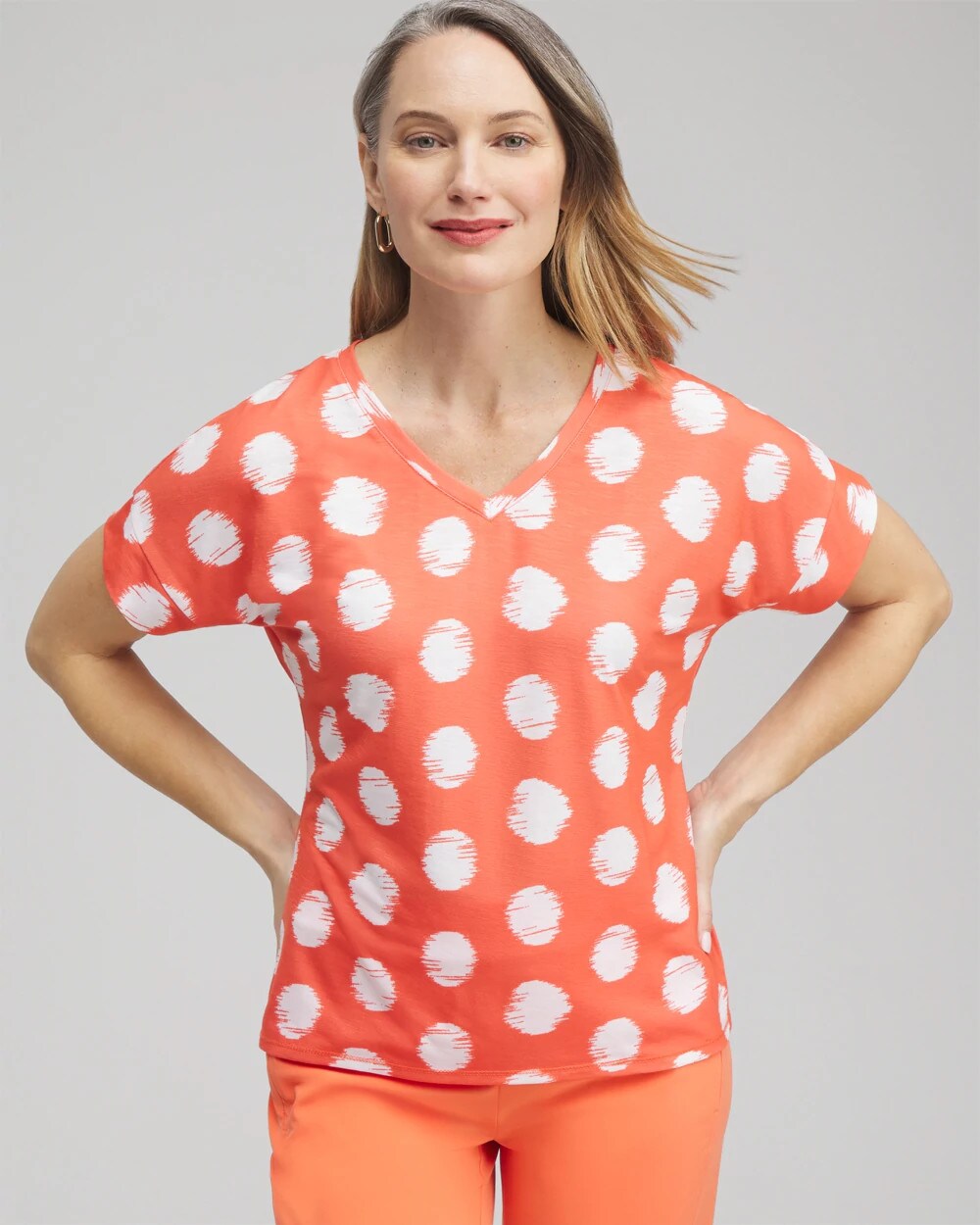 Zenergy® Dots Drop Shoulder Tee