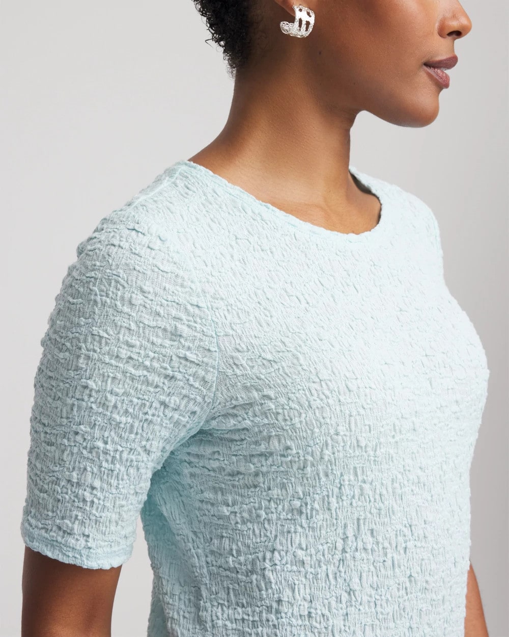 Textured Short-Sleeve Tee