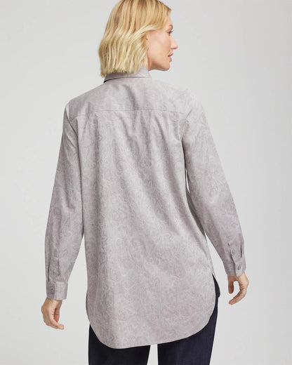 No Iron™ Lace Jacquard Stretch Tunic