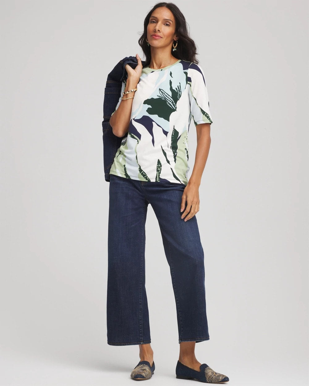 Touch of Cool™ Elbow-Sleeve Perfect Tee