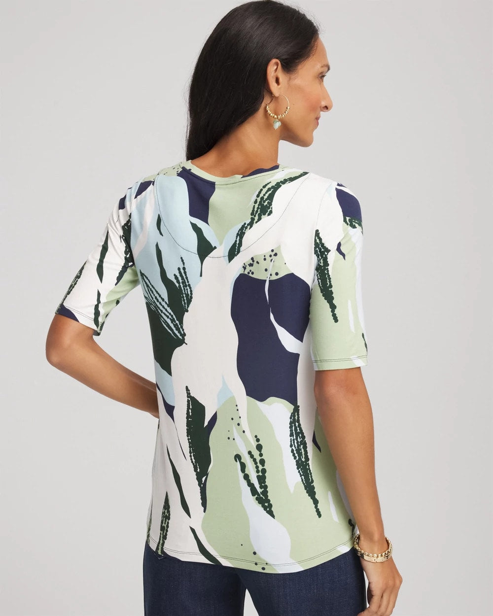 Touch of Cool™ Elbow-Sleeve Perfect Tee