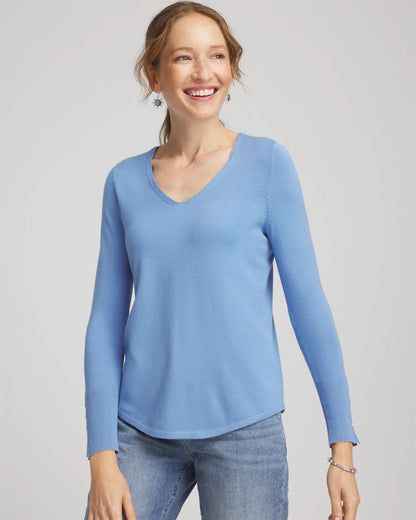 Ella V-Neck Pullover Sweater