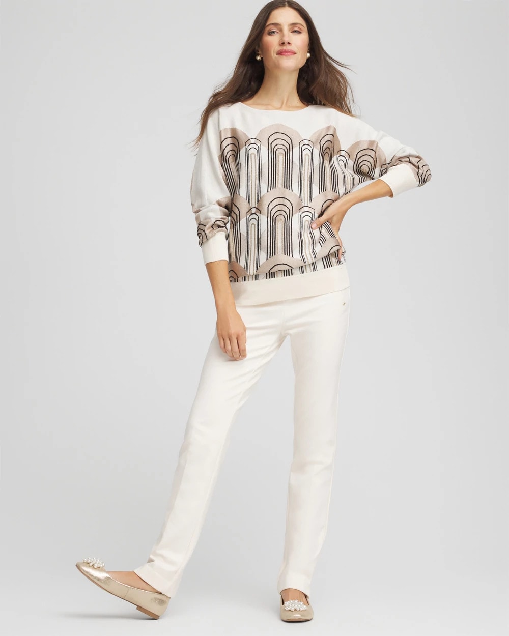 Art Deco Dolman Pullover Sweater