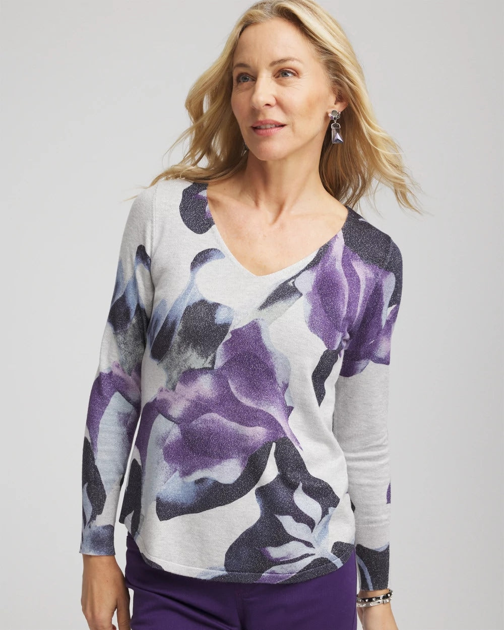 Ella V-Neck Pullover Sweater
