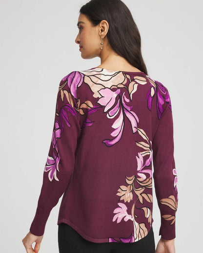 Ella V-Neck Artisanal Pullover Sweater