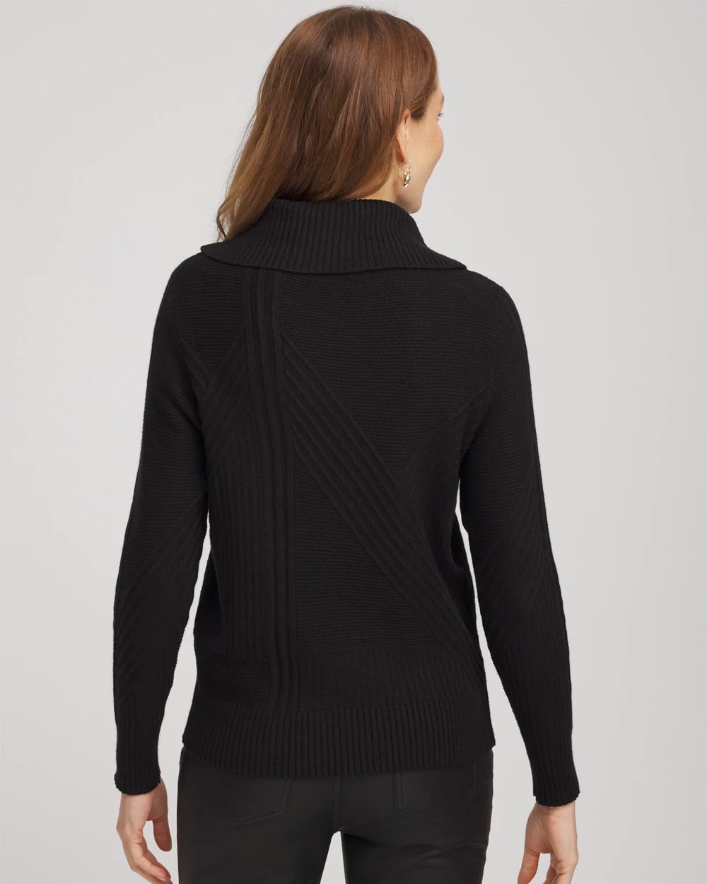 Ribbed Cowlneck Sweater