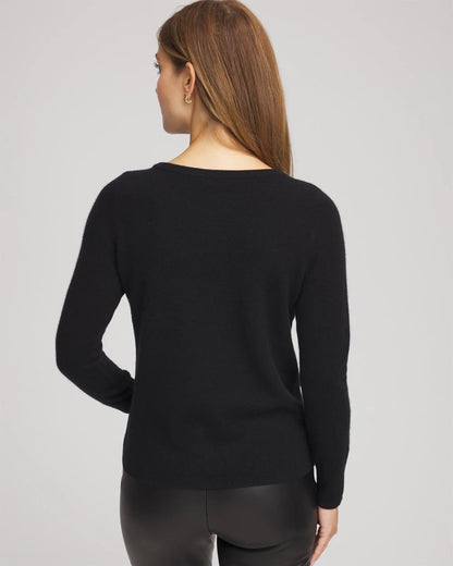 Embellished Cashmere Pullover Sweater