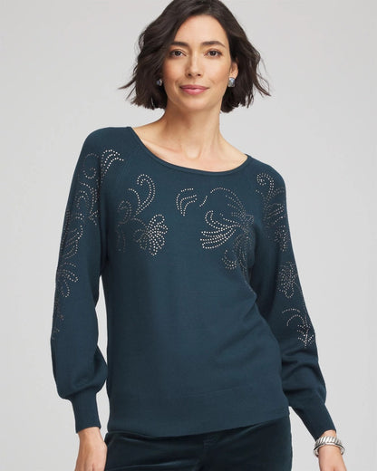 Heatset Embroidered Pullover