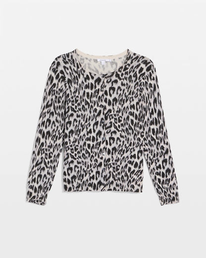 Animal Crewneck Cardigan