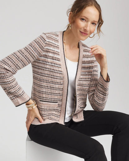 Sunset Abstract Sweater Jacket
