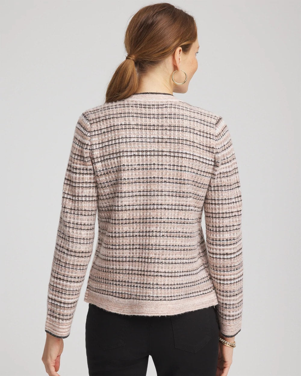 Sunset Abstract Sweater Jacket