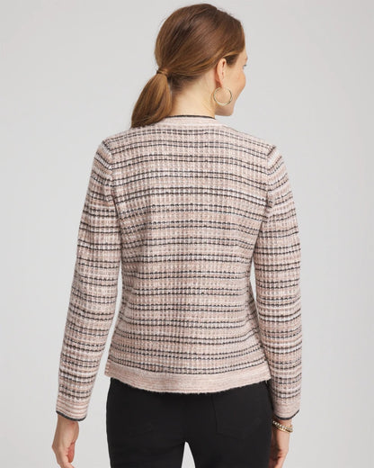 Sunset Abstract Sweater Jacket