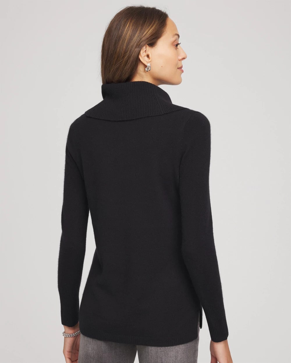 Cowlneck Cashmere Pullover Tunic
