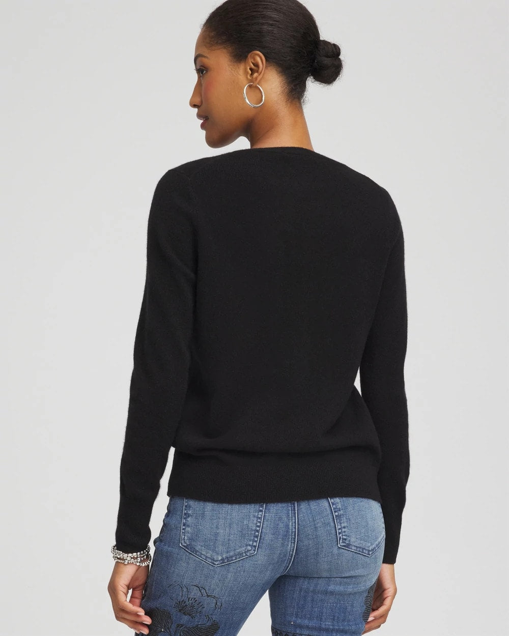 Relaxed V-Neck Cashmere Sweater